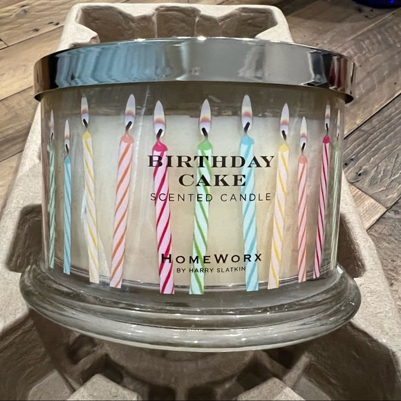 Homeworx Accents Homeworx 4 Wick Birthday Cake Candle Poshmark